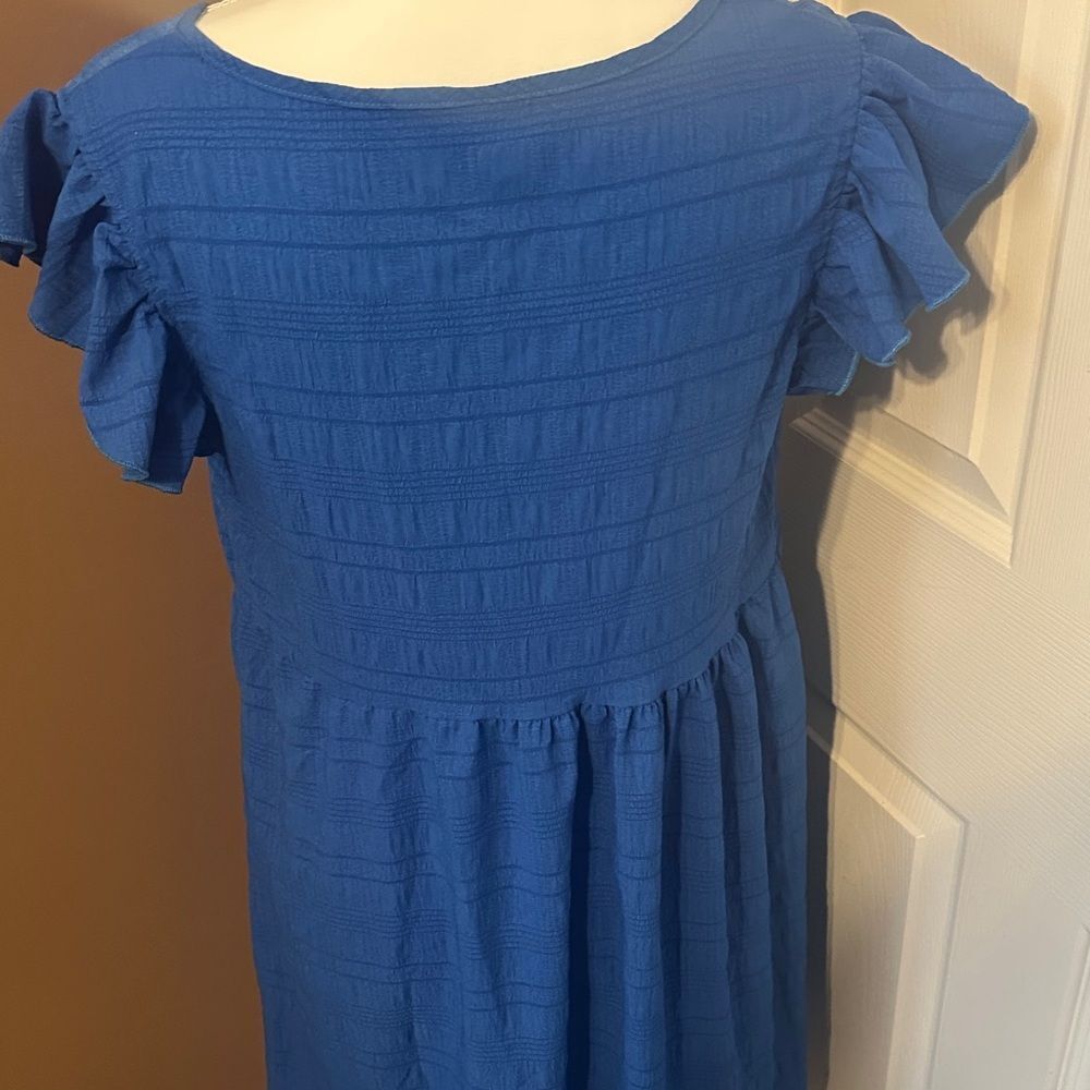 SHEIN Blue Ruffled Sleeve Women's dress - Picture 5 of 8